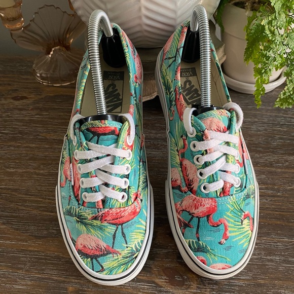 VANS Van Doren Flamingo Low Skateboarding Shoes Lace Up Sneakers Turquoise Pink - Picture 6 of 12
